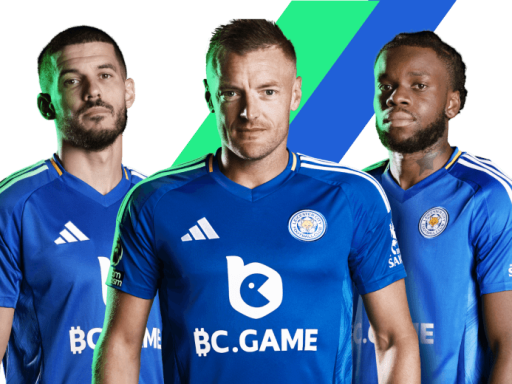 Sporters met bc.game op hun shirt